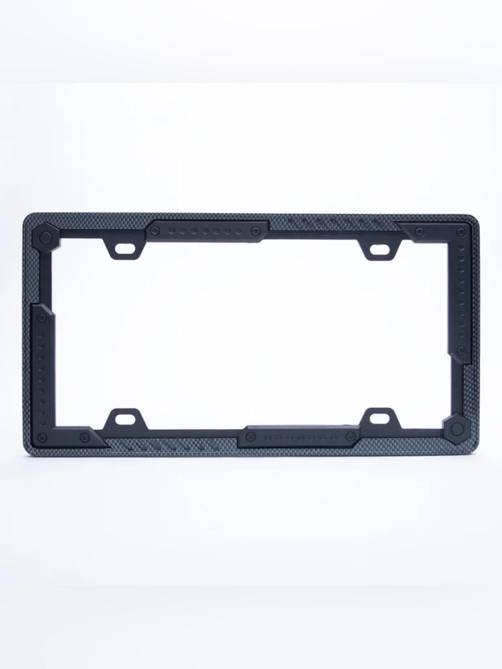 Auto Drive Aluminum Carbon Fiber Tactical Metal License Plate Frame NWT